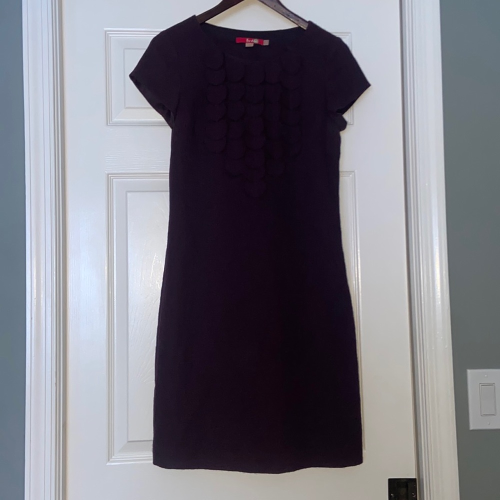 Boden Sz 4 Womens Wool Plum Purple Dress